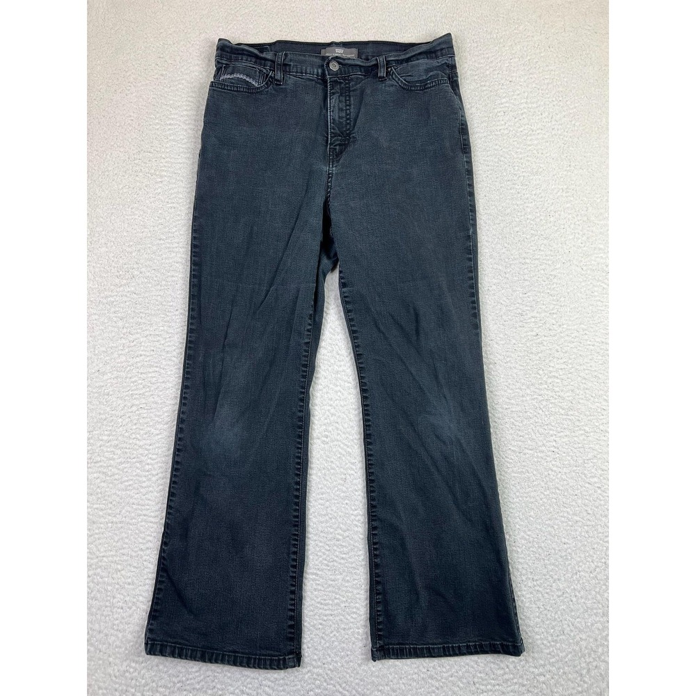 Levis 515 Jeans Womens 14 Black Bootcut Perfectly Slimming Stretch‎ Denim Pants
